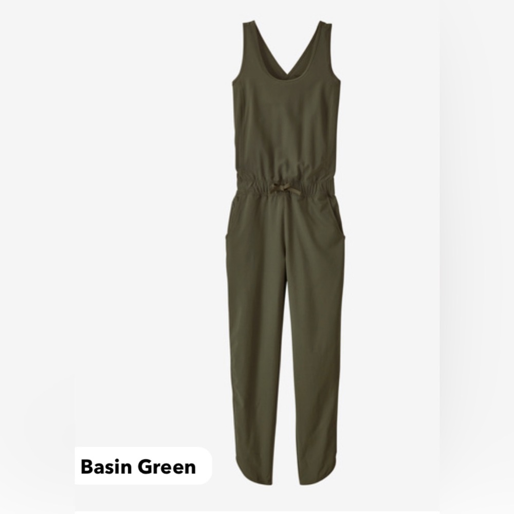 Patagonia Womens Fleethwith Romper in Basin Green